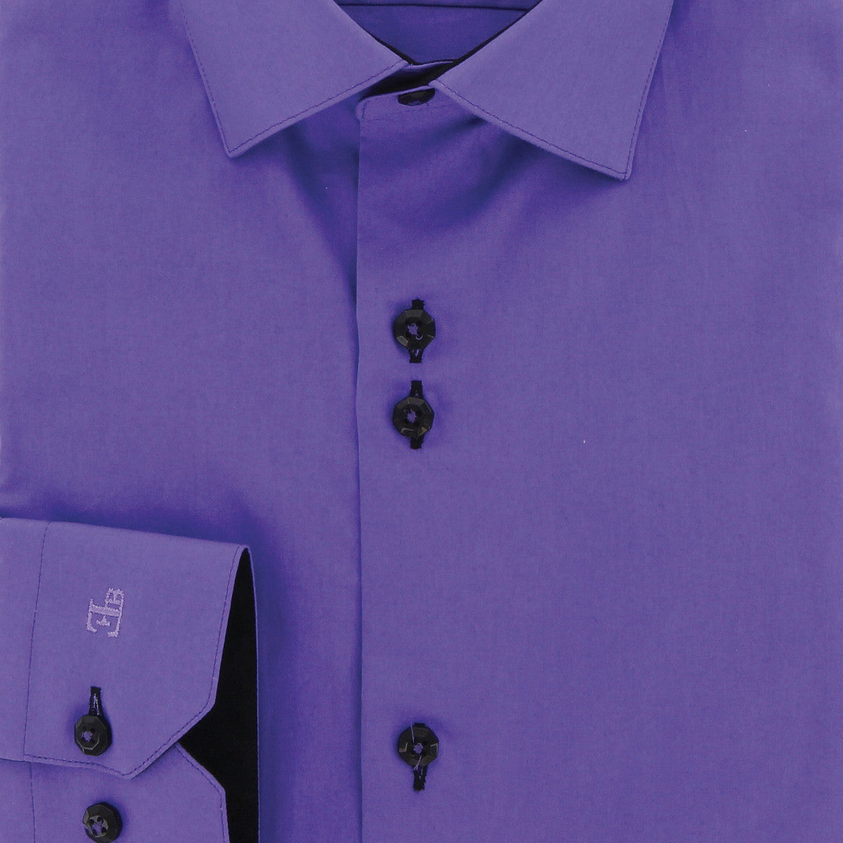 Chemise coupe droite 100% coton CLASSOPO AE3EB1 violet