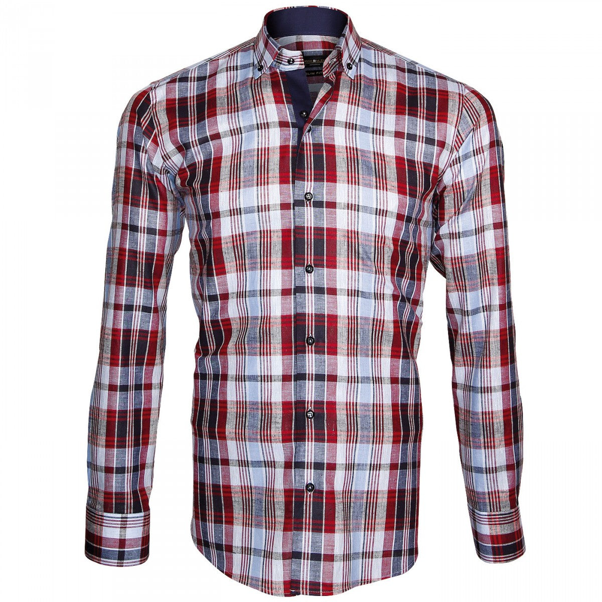 Chemise à coudières AREZZO Emporio balzani E12EB4 bleu