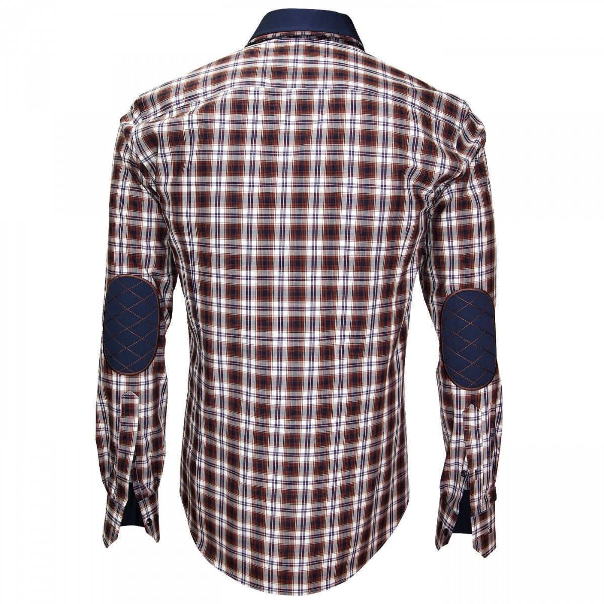 Chemise à coudières marron