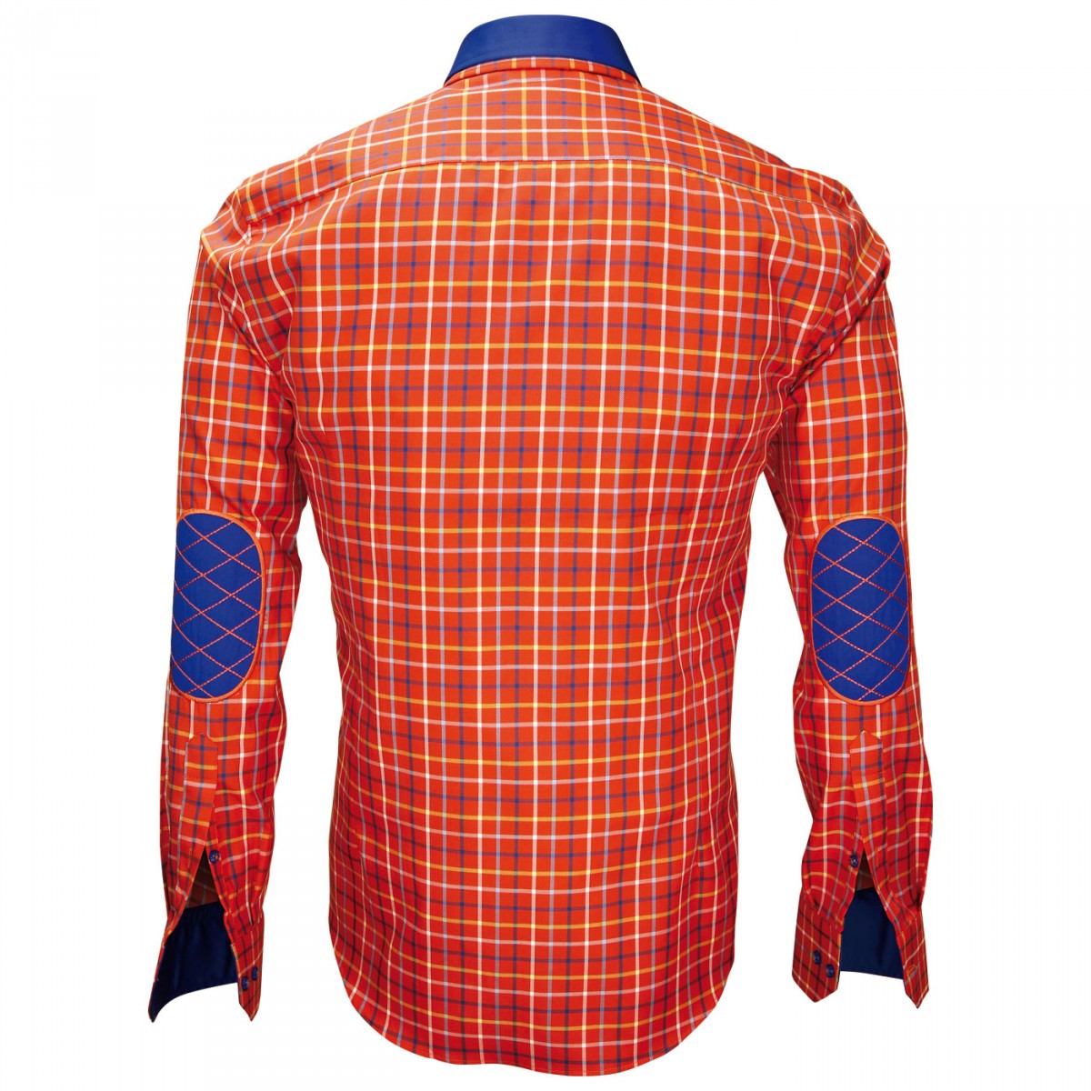 Chemise à coudières orange