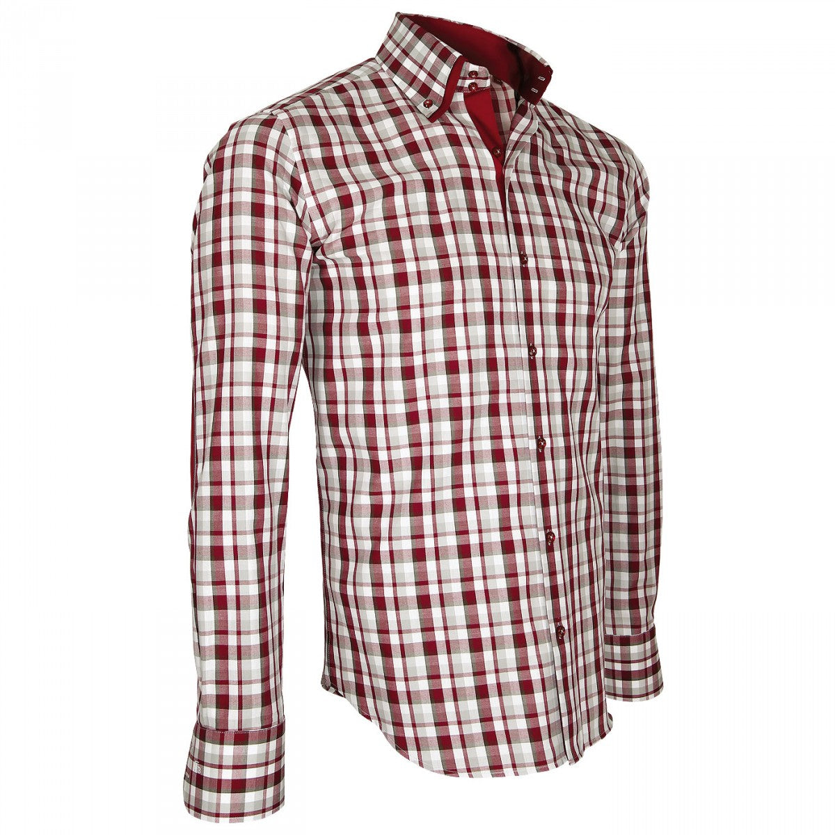 Chemise à Courdière DONIZZO Emporio balzani Q5EB3 bordeaux