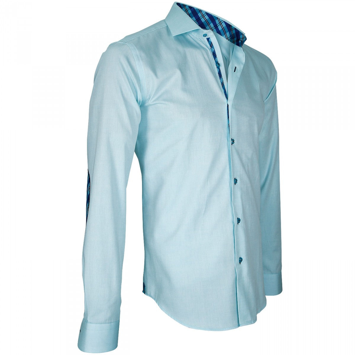Chemise à Courdières ELBOW Andrew Mc Allister Q1AM5 turquoise