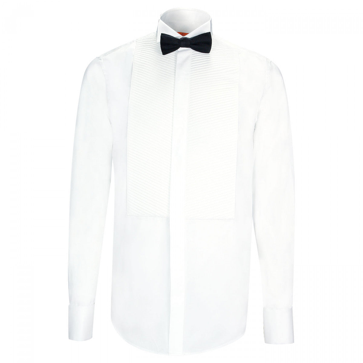 Chemise Homme Plastron Col Officier 100% Coton BLANC - Taille 41/42 - Occasion Très Bon état