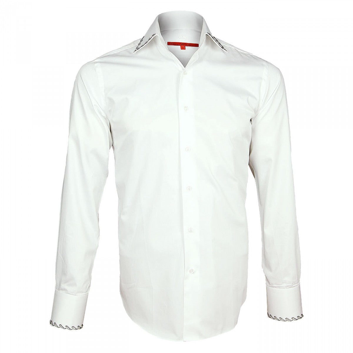 Chemise avec strass CRYSTAL Andrew Mc Allister MSTR1 blanc