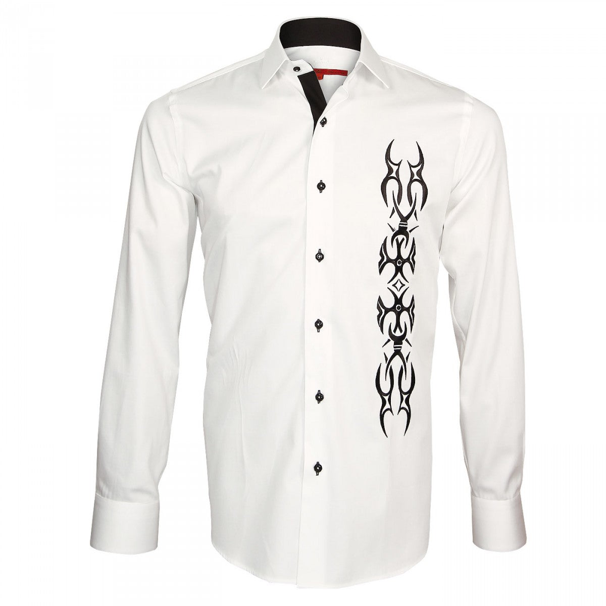 Chemise brodée ETNICA Andrew Mc Allister E7AM1 blanc