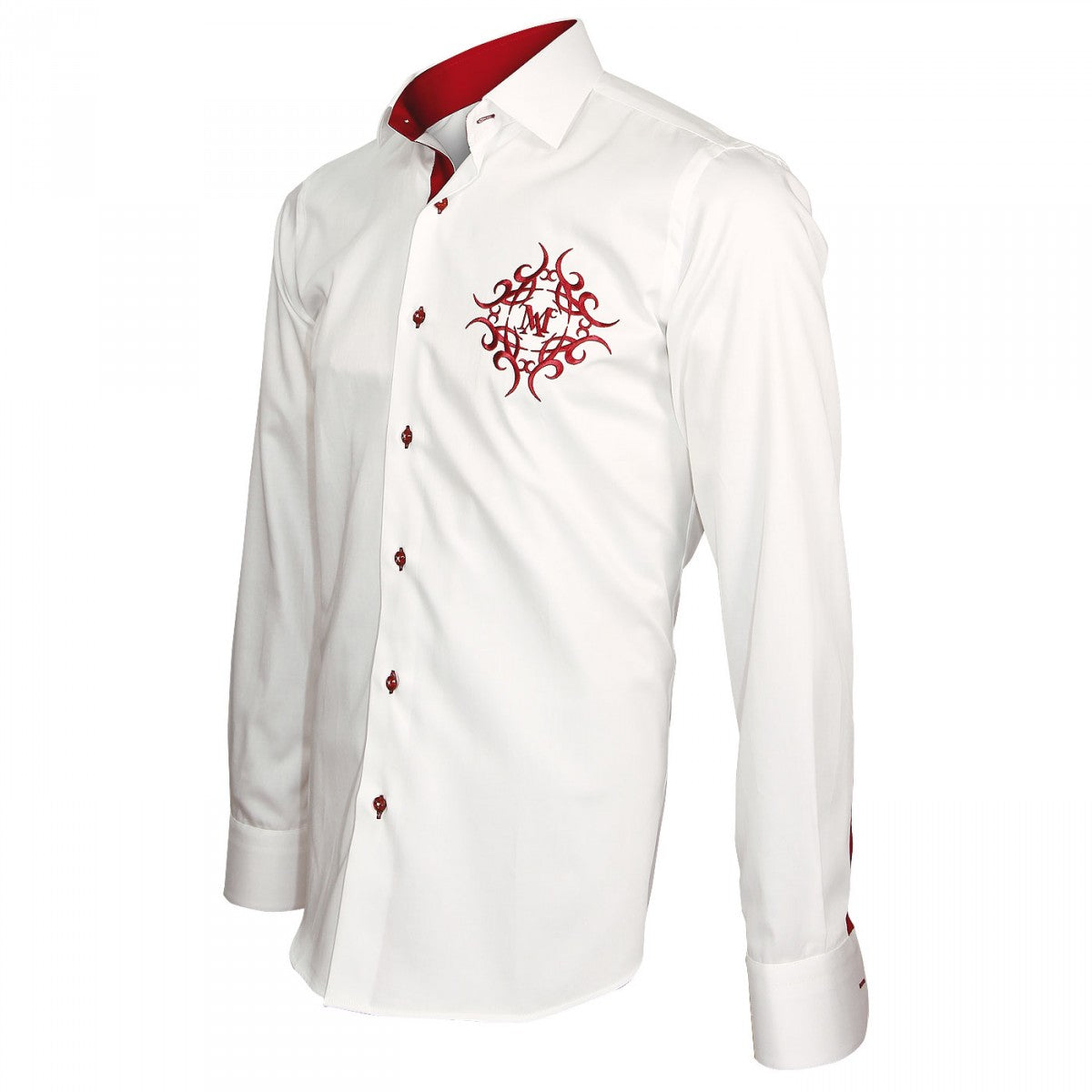 Chemise brodée HERALDIC Andrew Mc Allister E6AM2 blanc