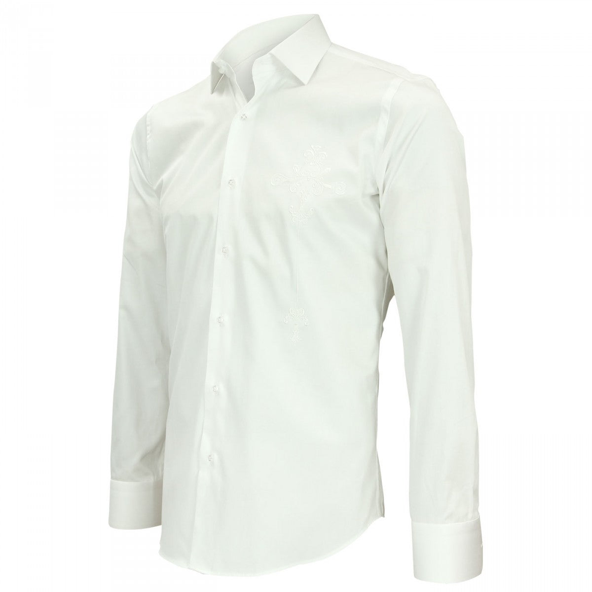 Chemise brodée LEEDS Andrew Mc Allister N1AM1 blanc
