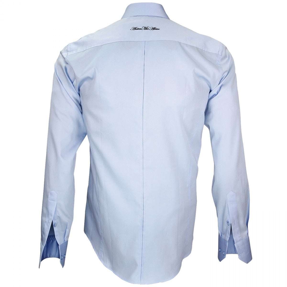 Chemise brodée LEEDS Andrew Mc Allister Q14AM1 bleu ciel
