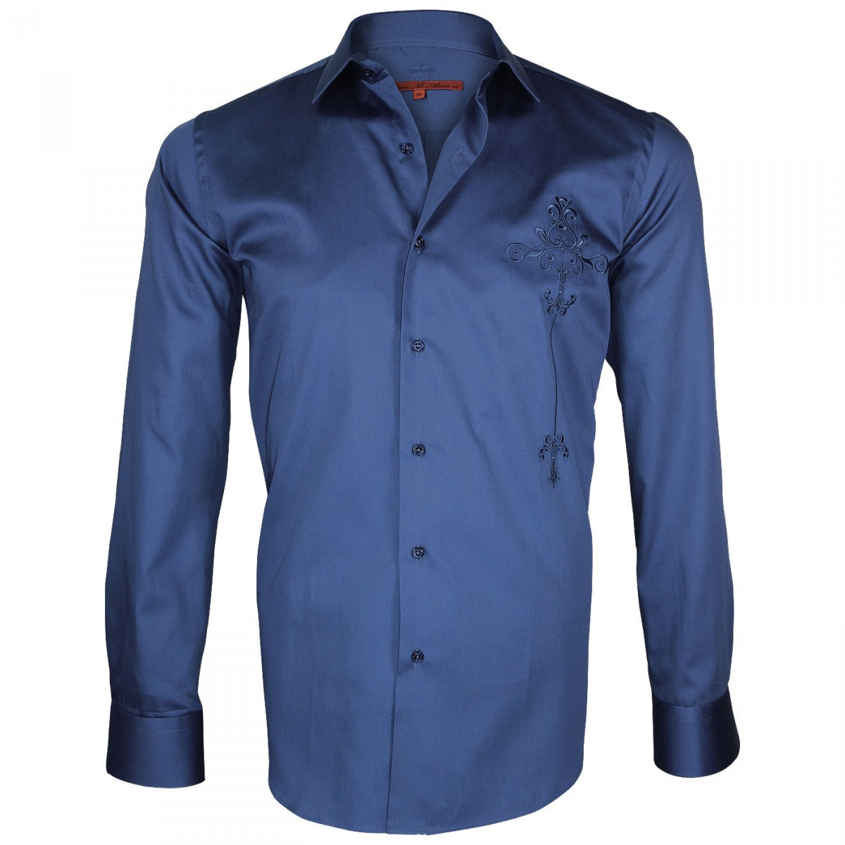 Chemise brodée LEEDS Andrew Mc Allister Q14AM3 bleu