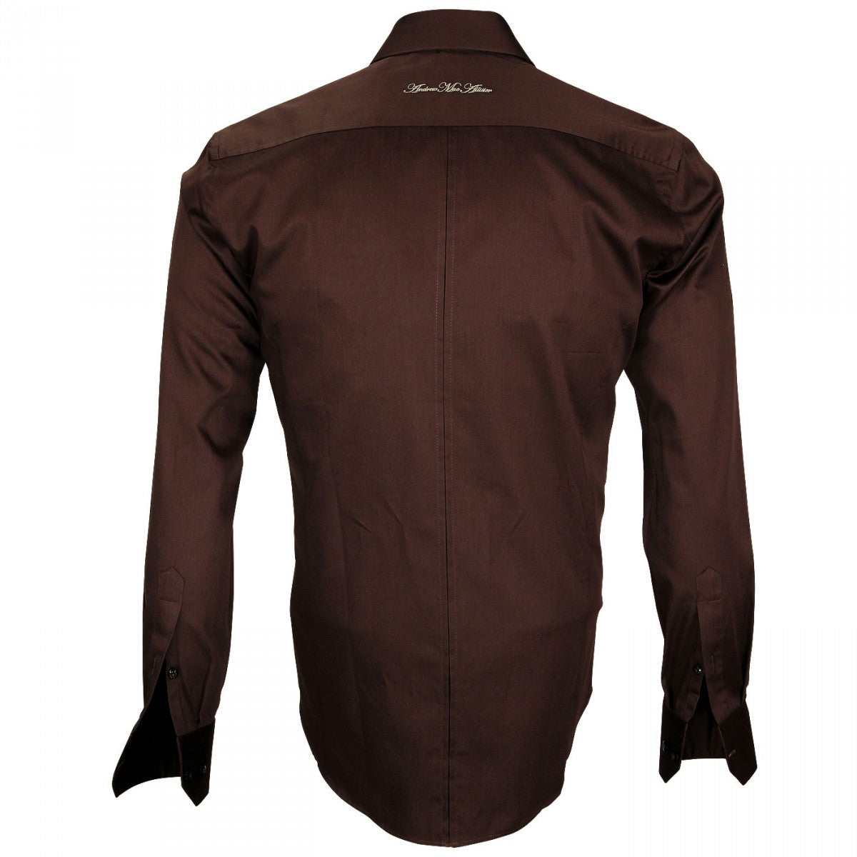 Chemise brodée LEEDS Andrew Mc Allister Q14AM2 marron