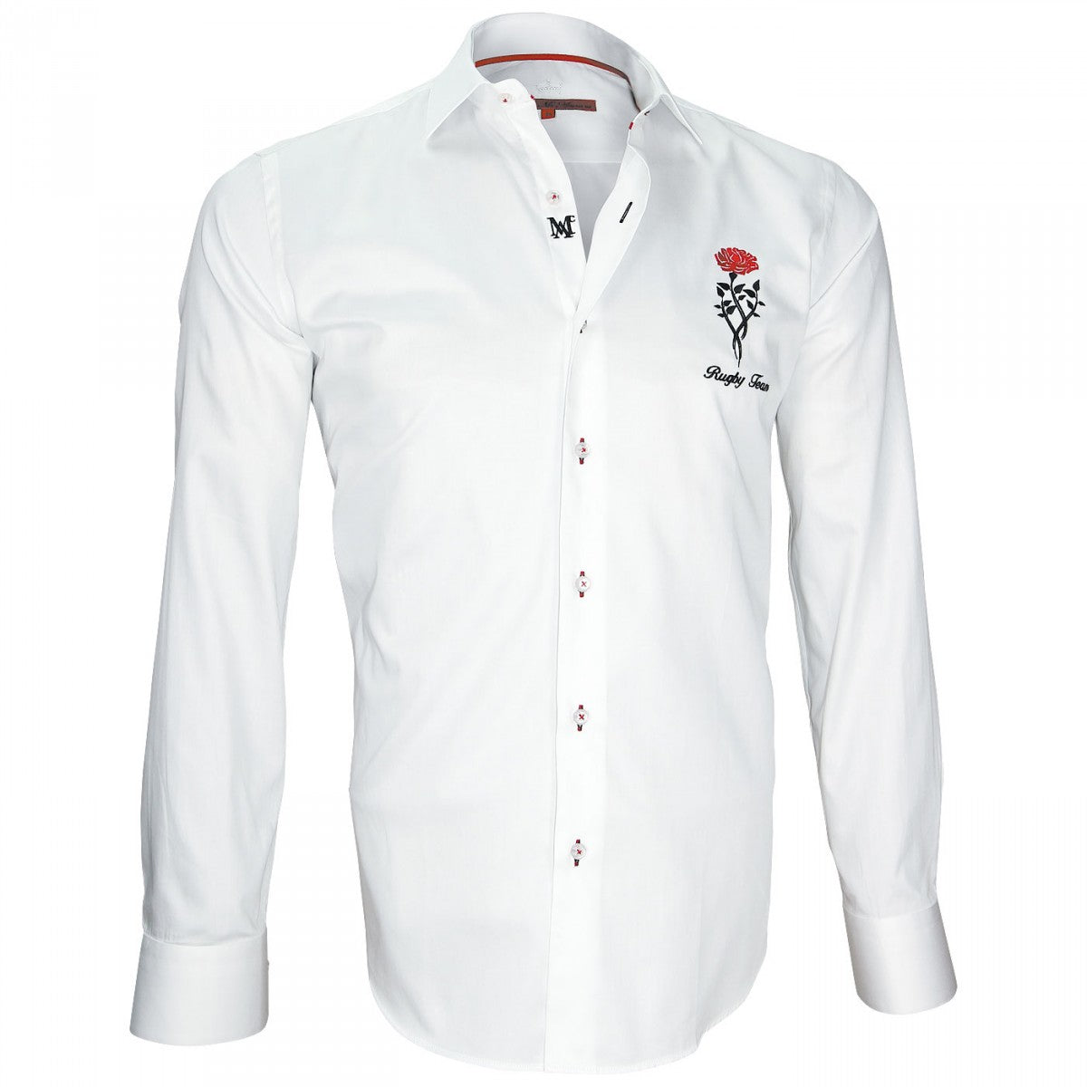 Chemise brodéeTWEICKENHAM Andrew Mc Allister T1AM1 blanc
