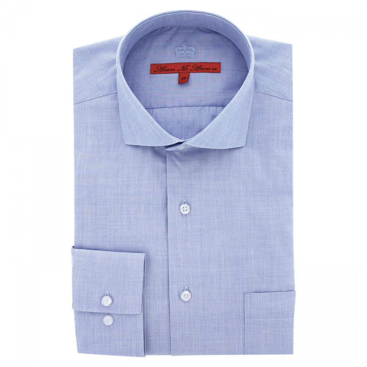 Chemise business william Andrew Mac Allister CA7AM1 bleu