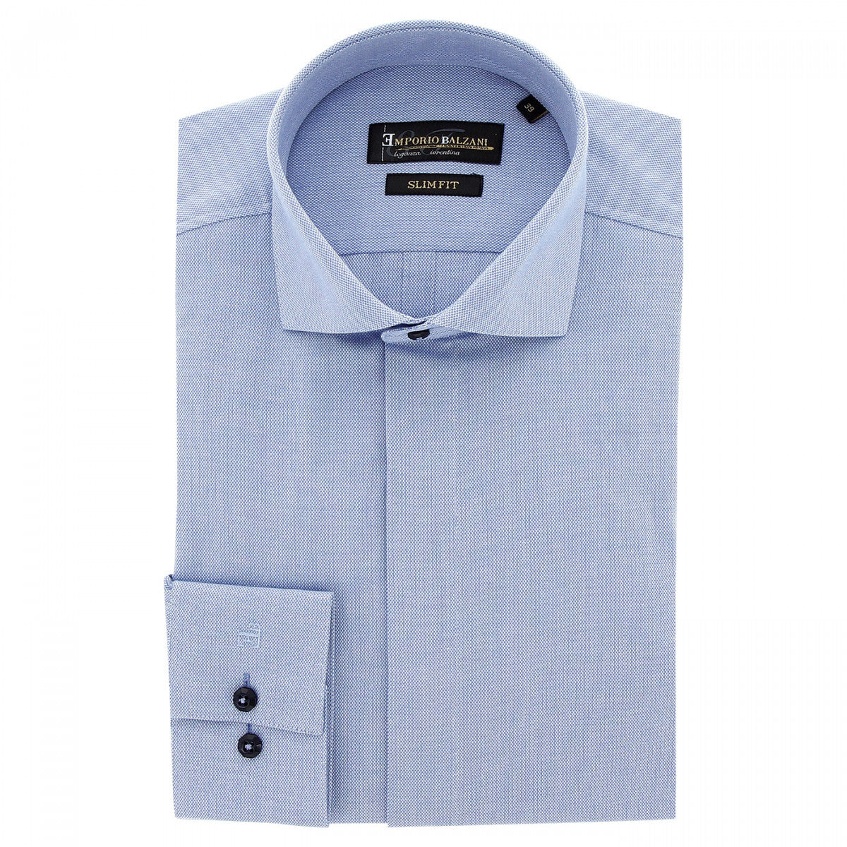 Chemise business oxford gorge cachée CA10EB1 bleu