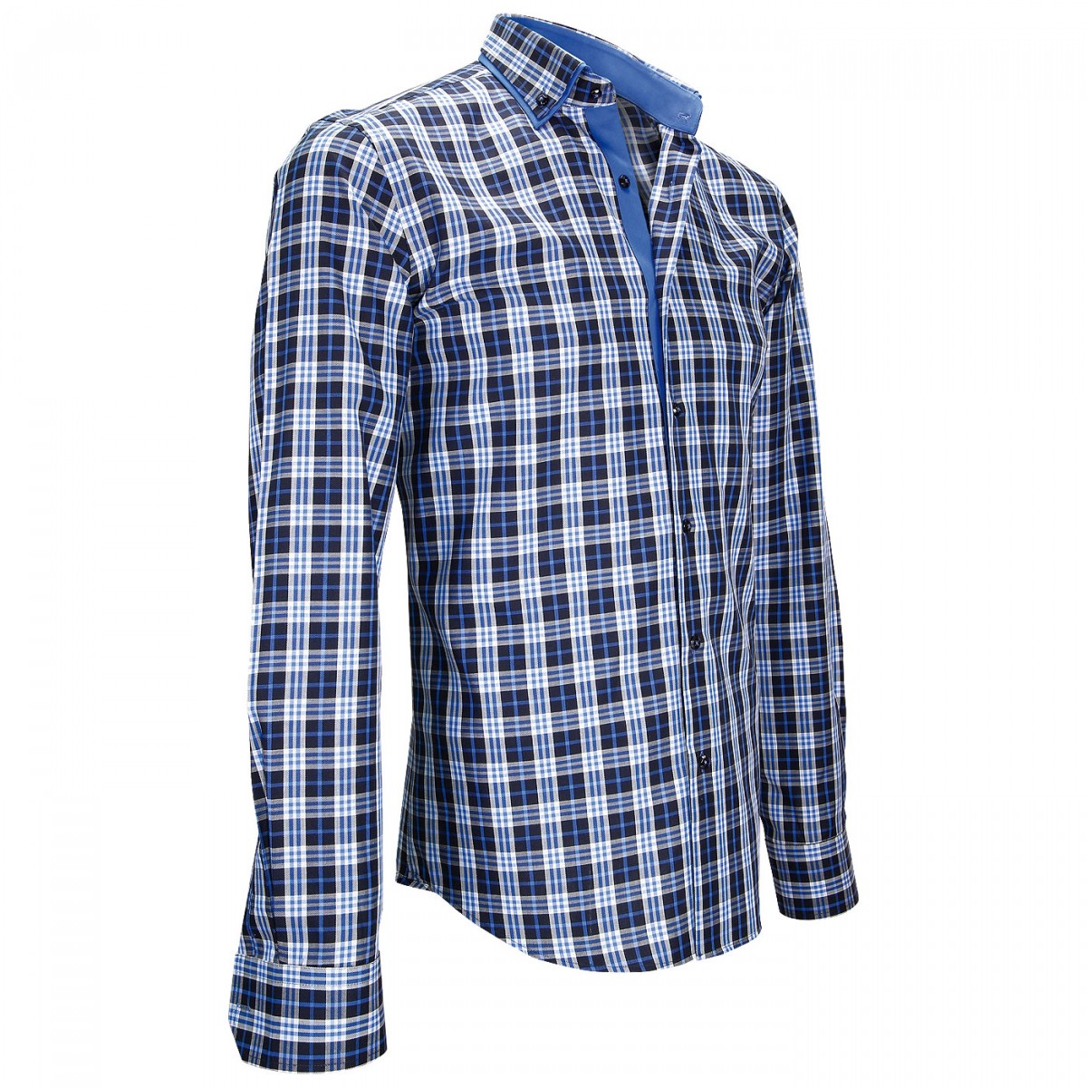 Chemise casualDEVON Andrew Mac Allister ZB18AM3 bleu