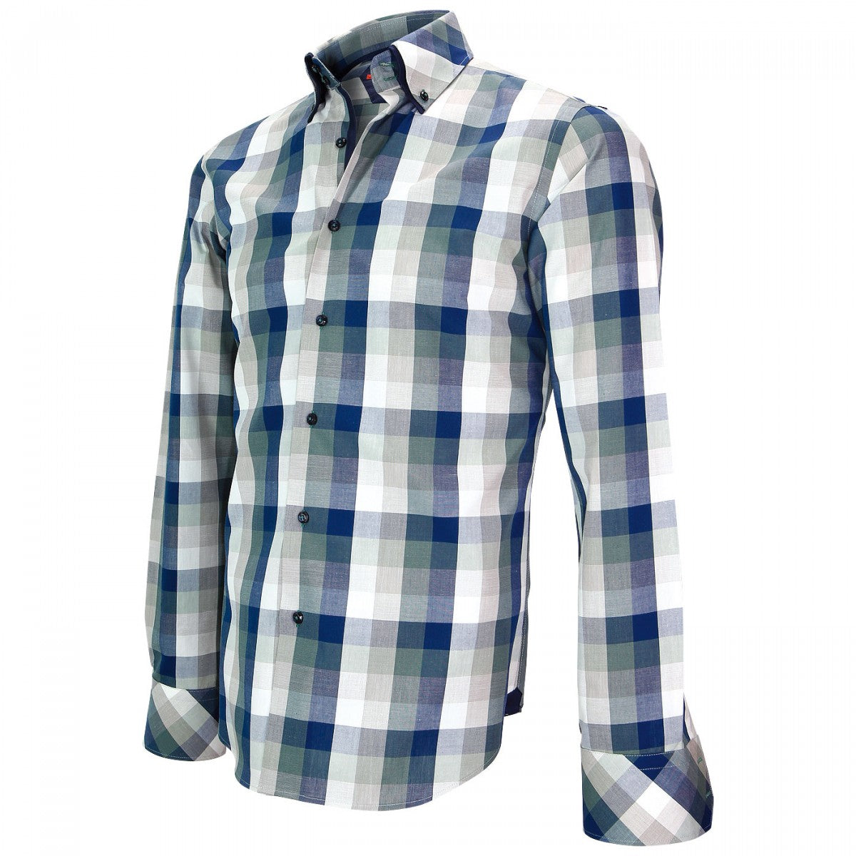 Chemise casualSHEFFIELDS Andrew Mac Allister XP5AM1 bleu