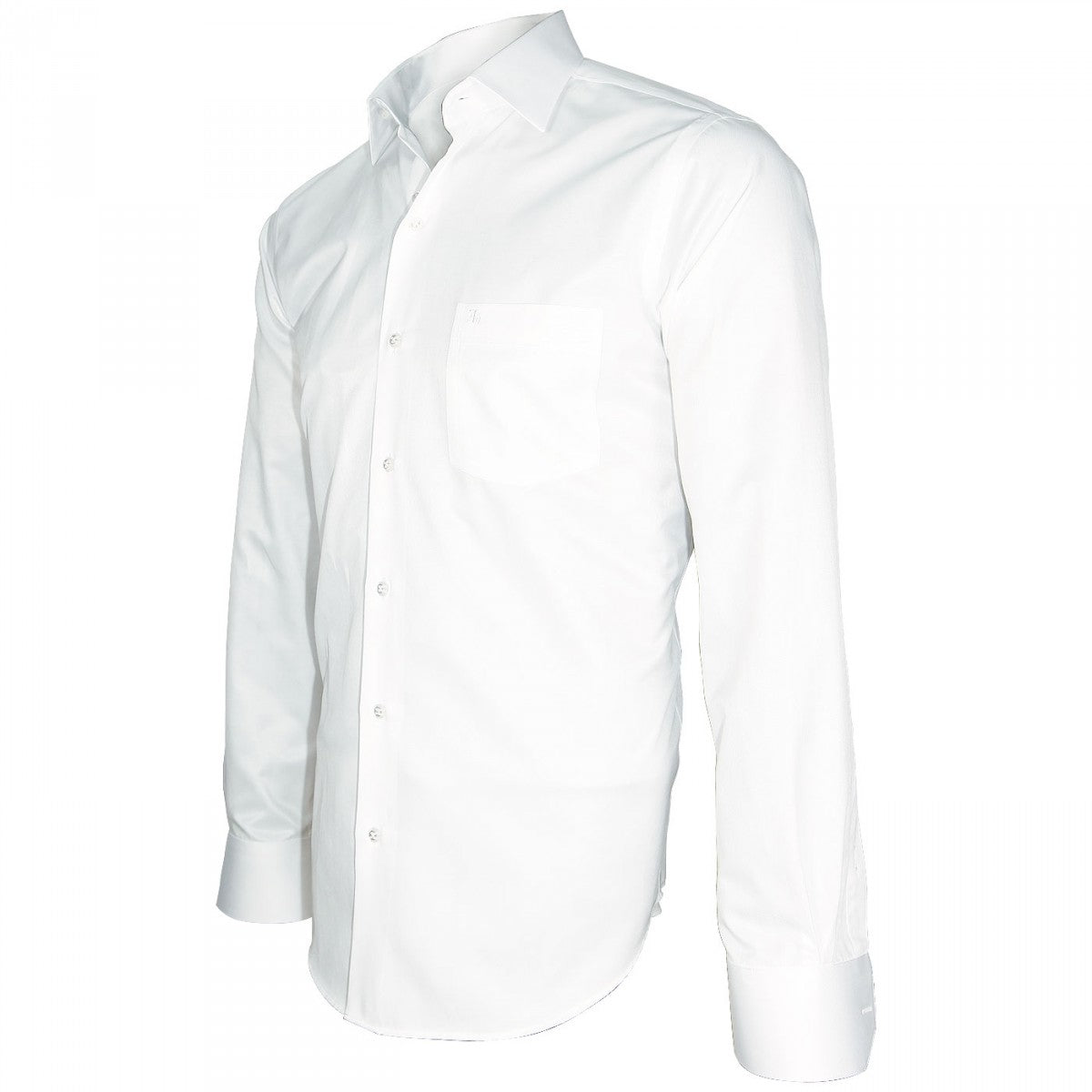 Chemise armure diagonaleBIANCO Emporio balzani T5EB3 blanc polaire