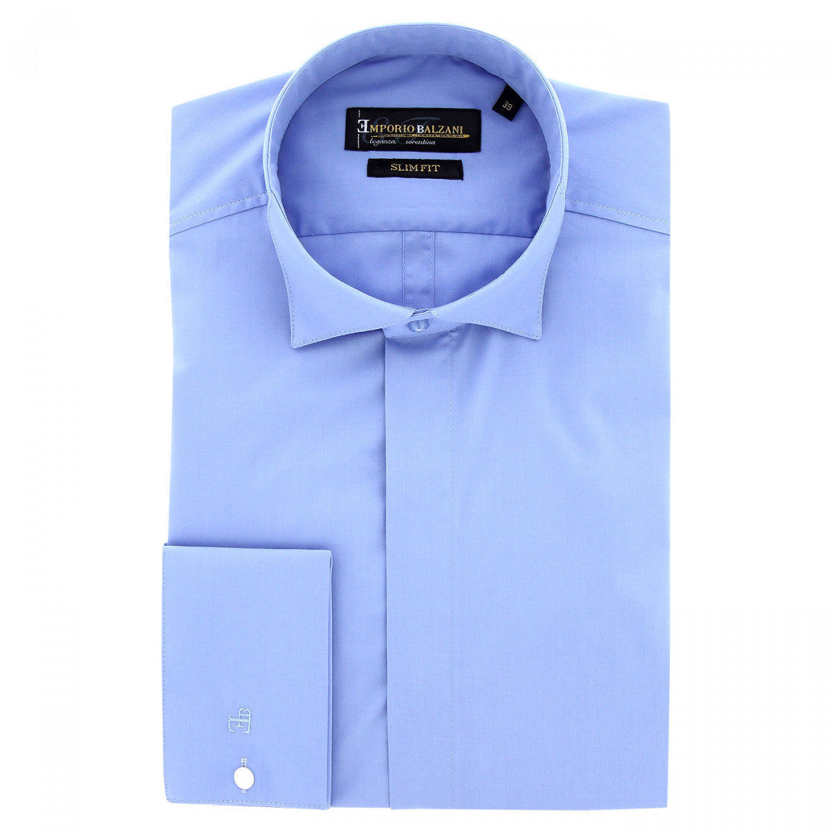 Chemise col cassé PREMIUM Emporio balzani NP11EB4 bleu