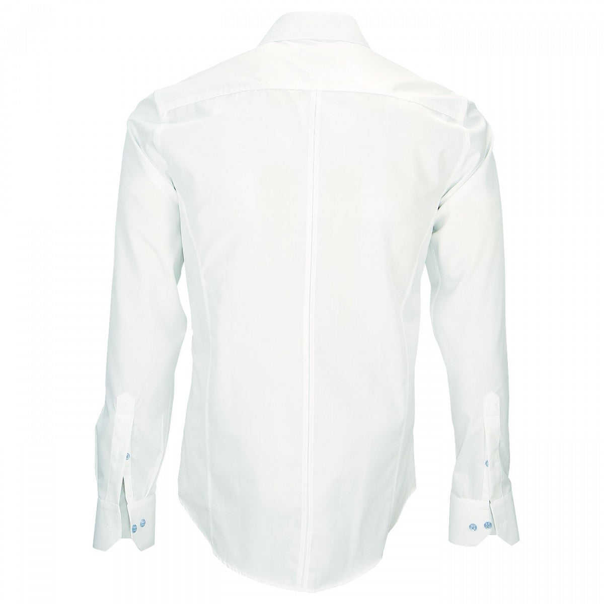 Chemise col ItalienHARRY Andrew Mac Allister P4AM4 blanc bleu ciel