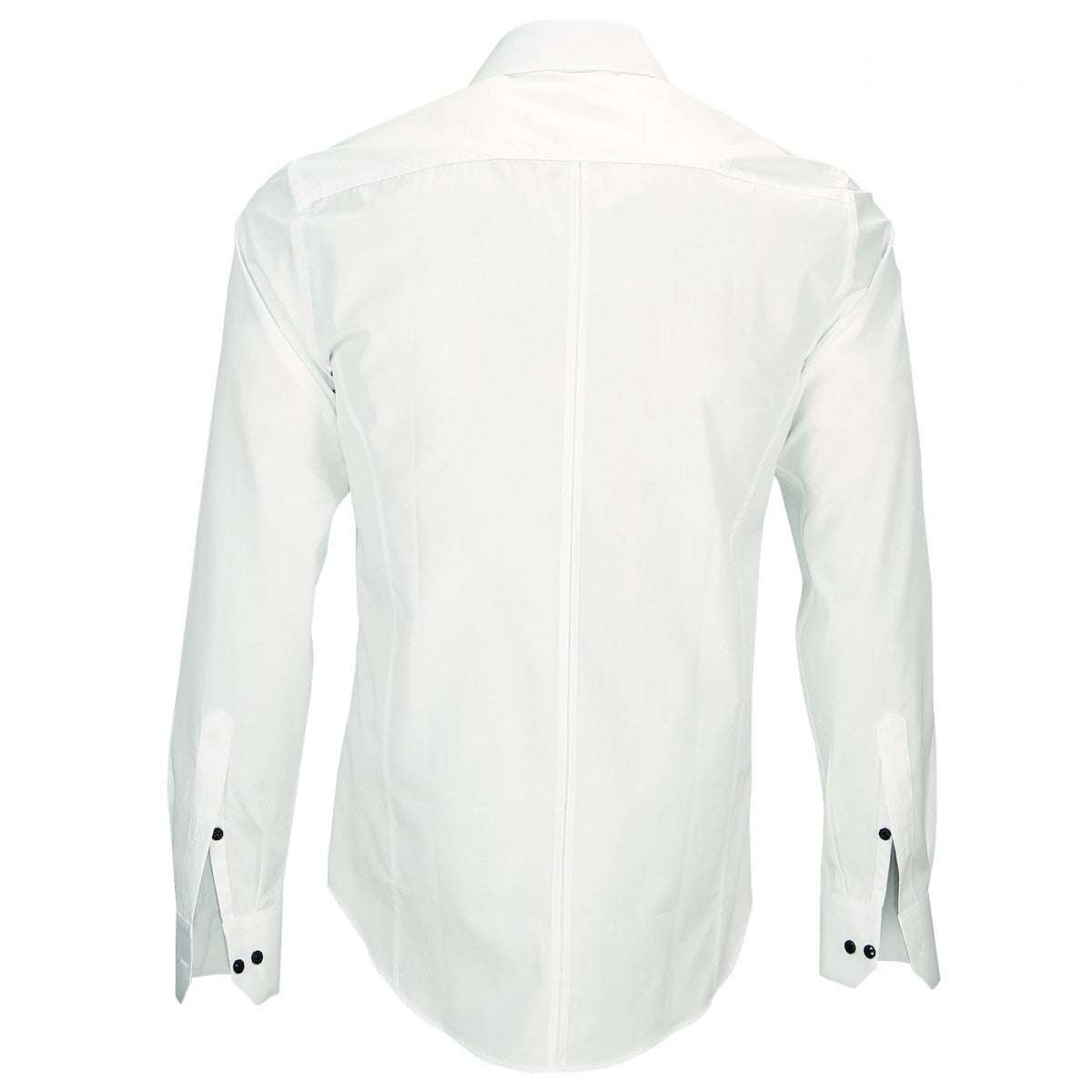 Chemise col Italien blanc casse