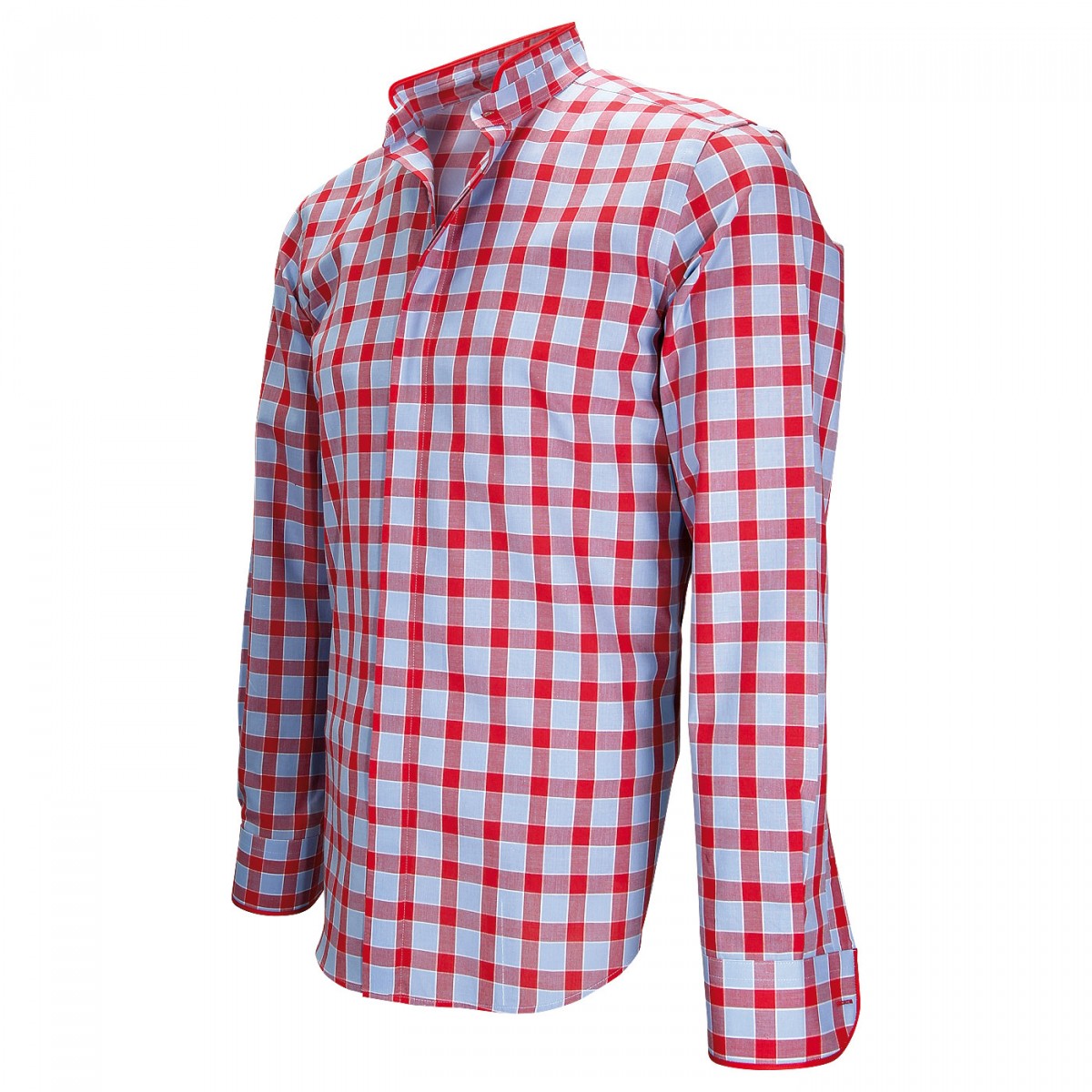 Chemise col maoWINCH Andrew Mac Allister ZB24AM4 rouge