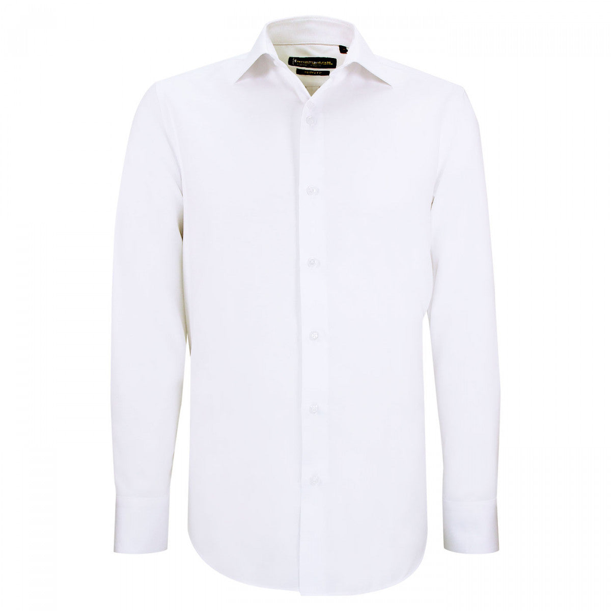 Chemise coupe ajustée tissu armuré uni CUCITO AB3EB1 blanc