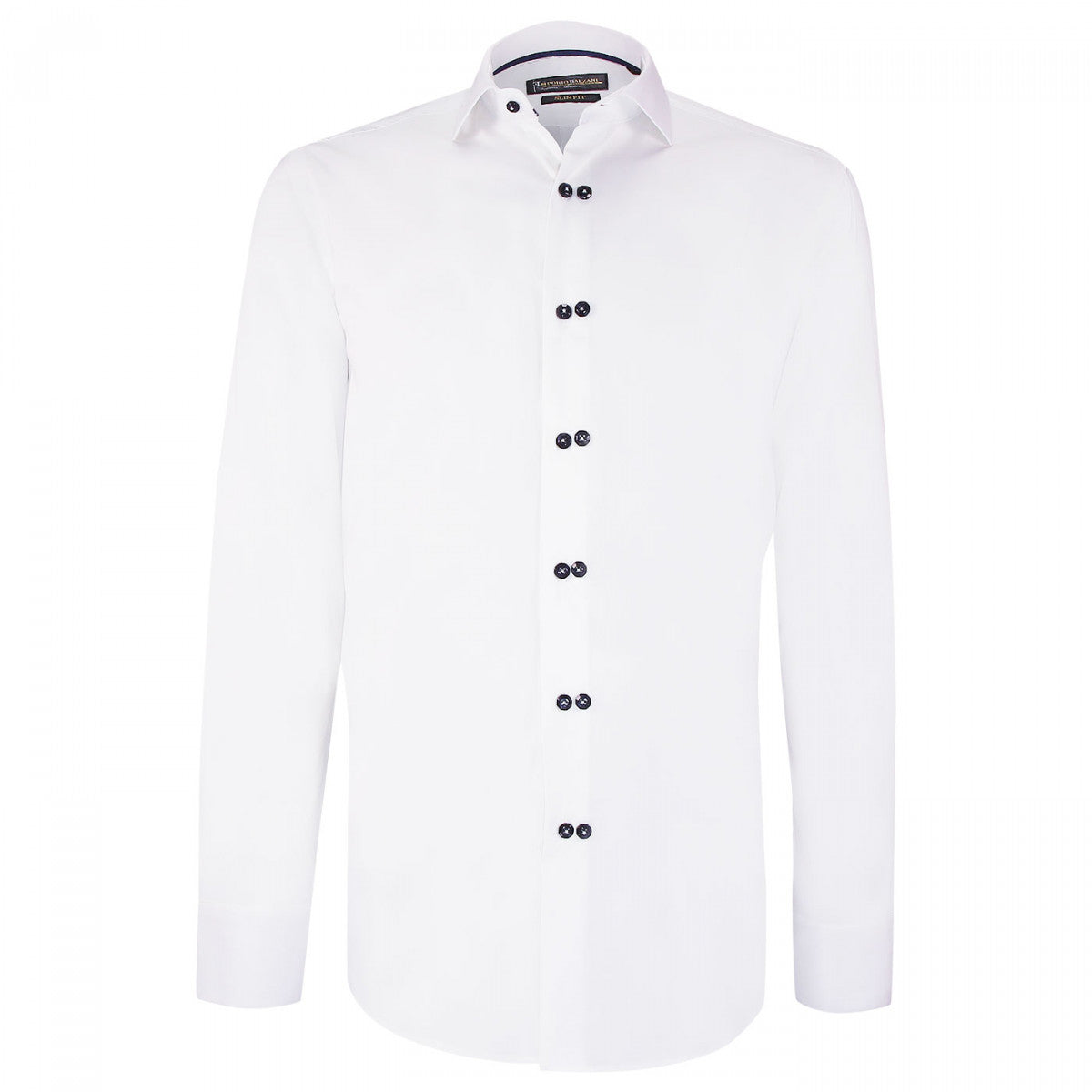 Chemise cintrée double boutonnage DOTTIO-AA2EB2 blanc
