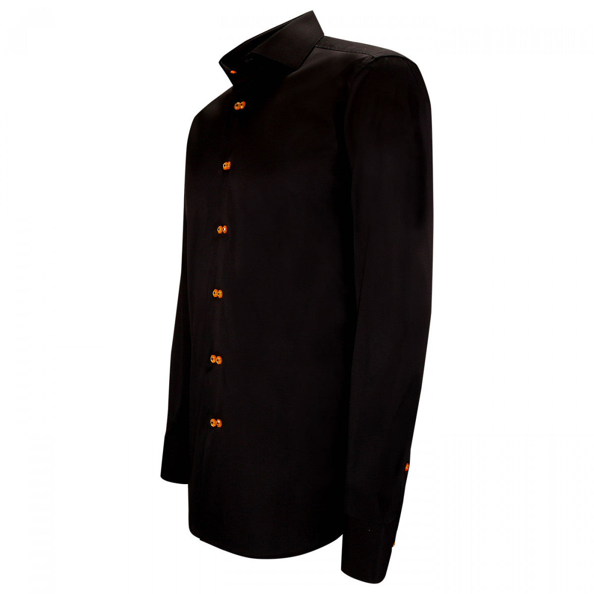 Chemise cintrée double boutonnage DOTTIO-AA2EB4 noir