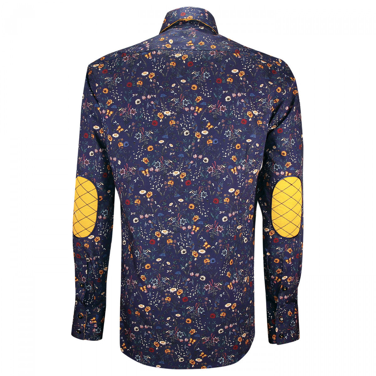 Chemise double col à coudières CA12EB1 bleu