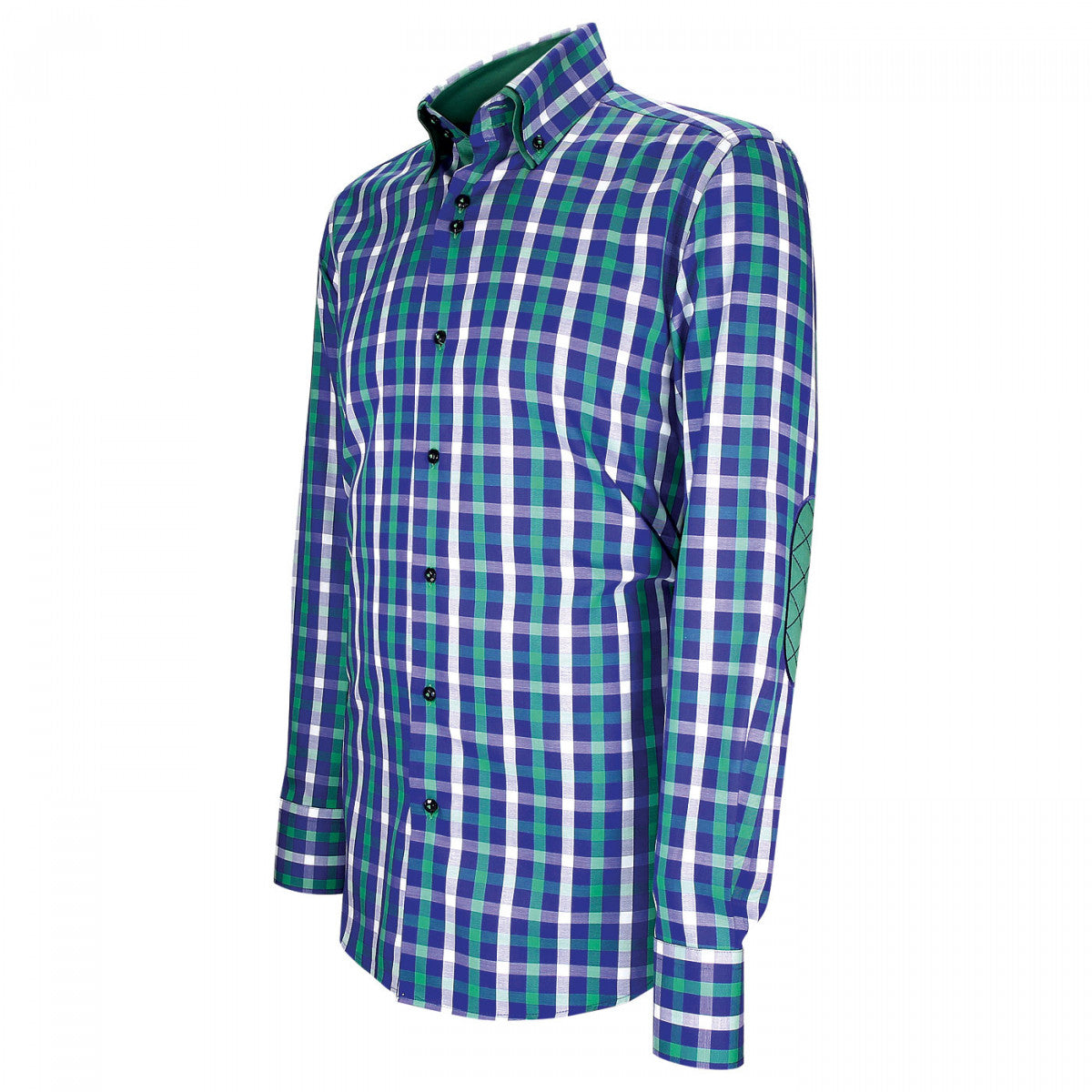 Chemise double col à coudières CA1EB1 vert