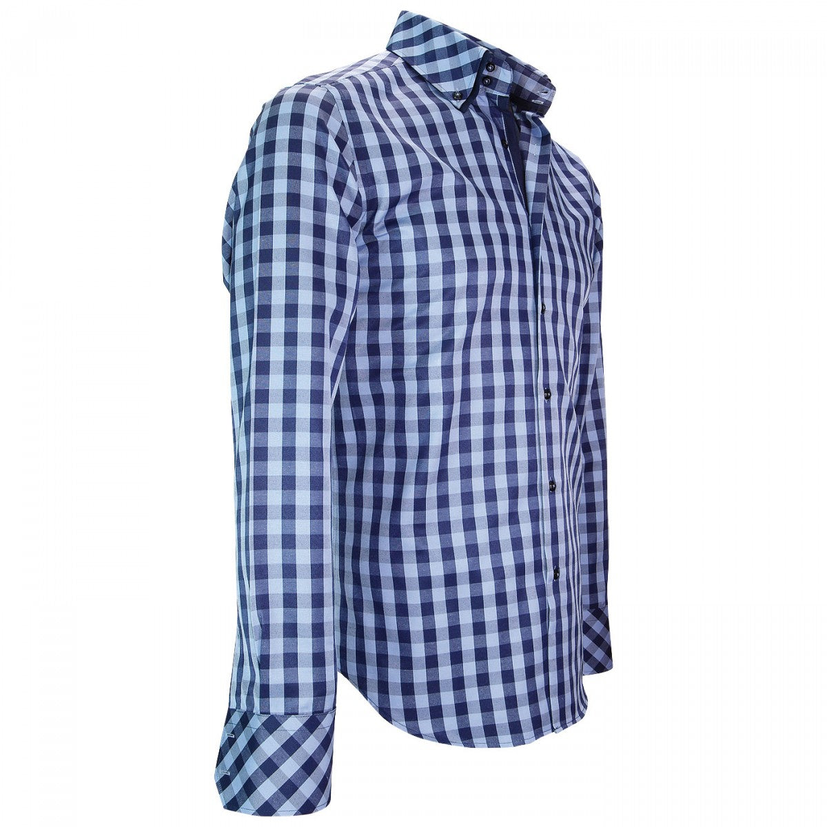 Chemise double colCARDIFF Andrew Mac Allister XP7AM3 bleu bleu