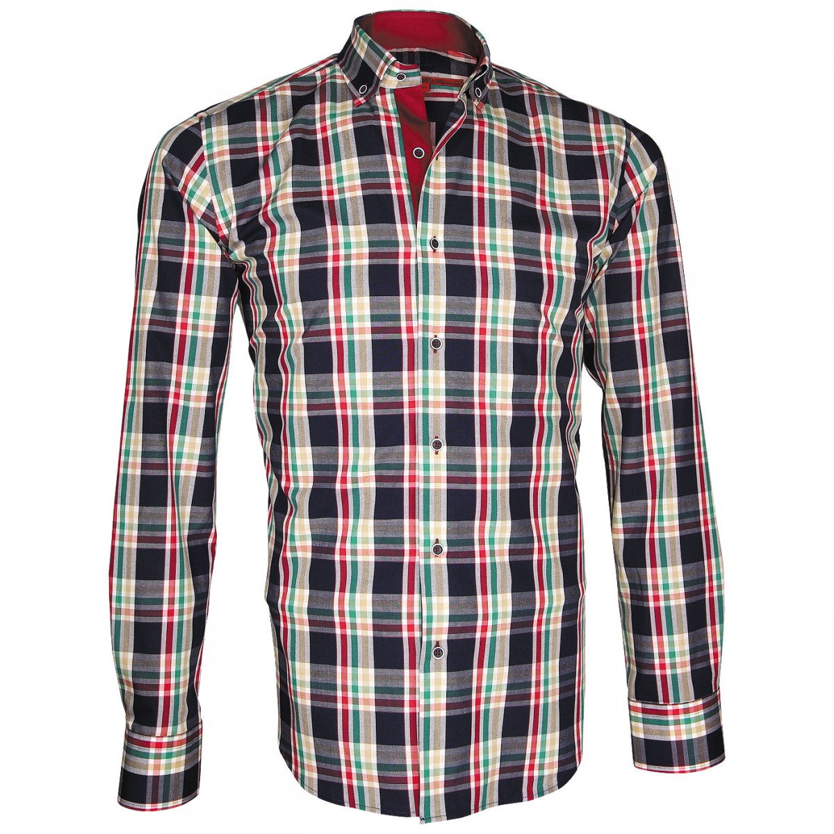 Chemise écossaisWEEK-END Andrew Mc Allister T10AM2 bleu