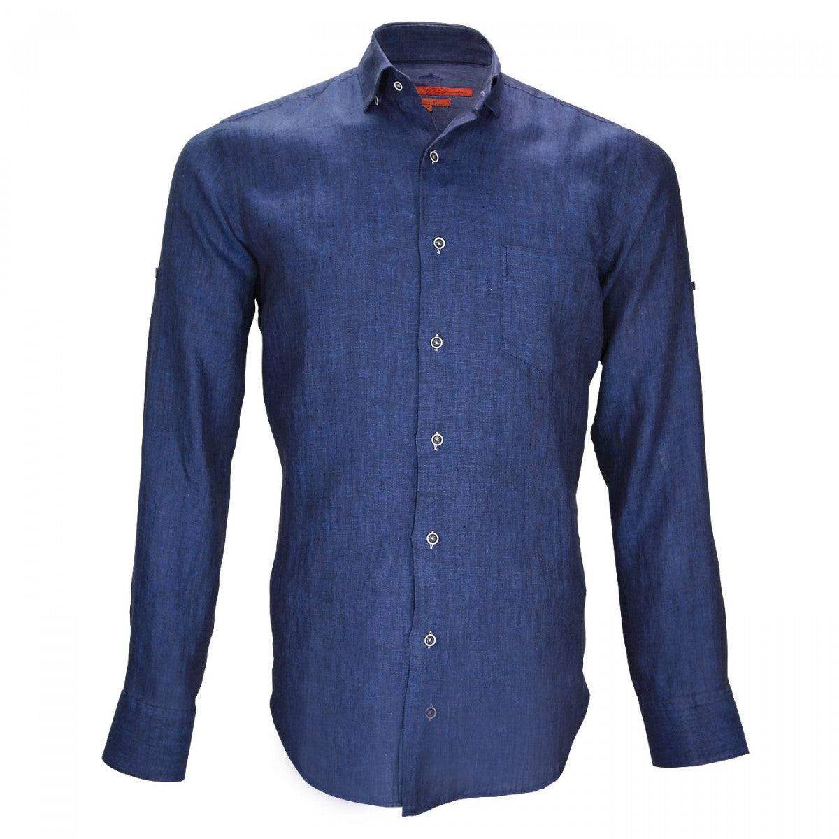 Chemise 100% linGAO Andrew Mac Allister L4AM5 bleu