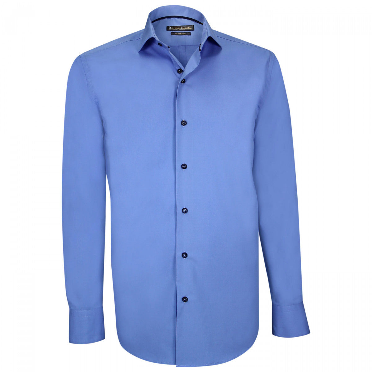 Chemise en popeline bleu