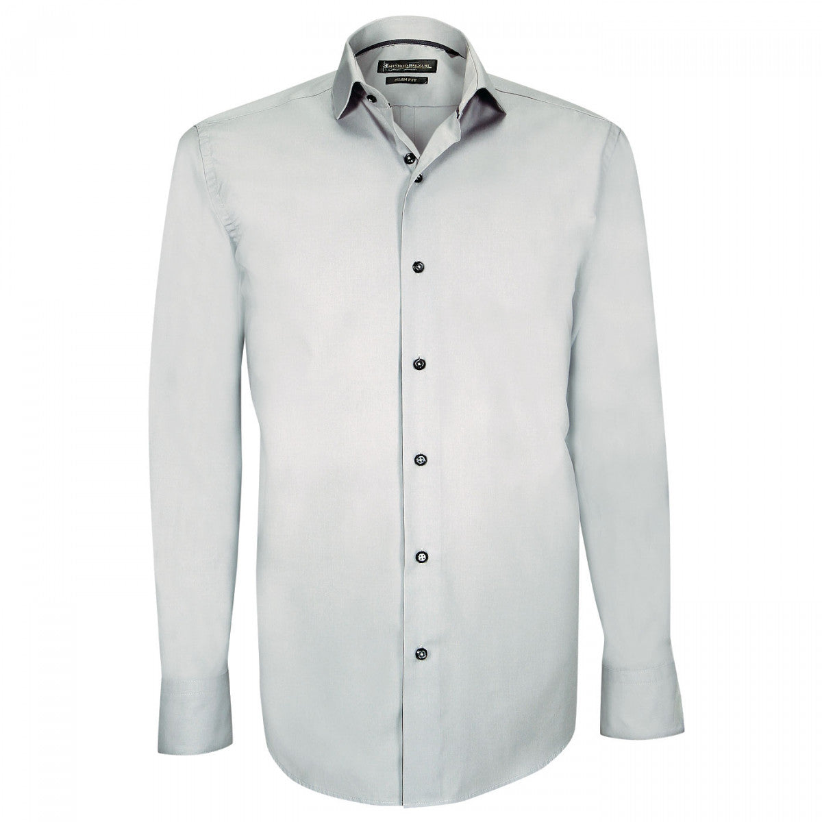 Chemise en popeline gris