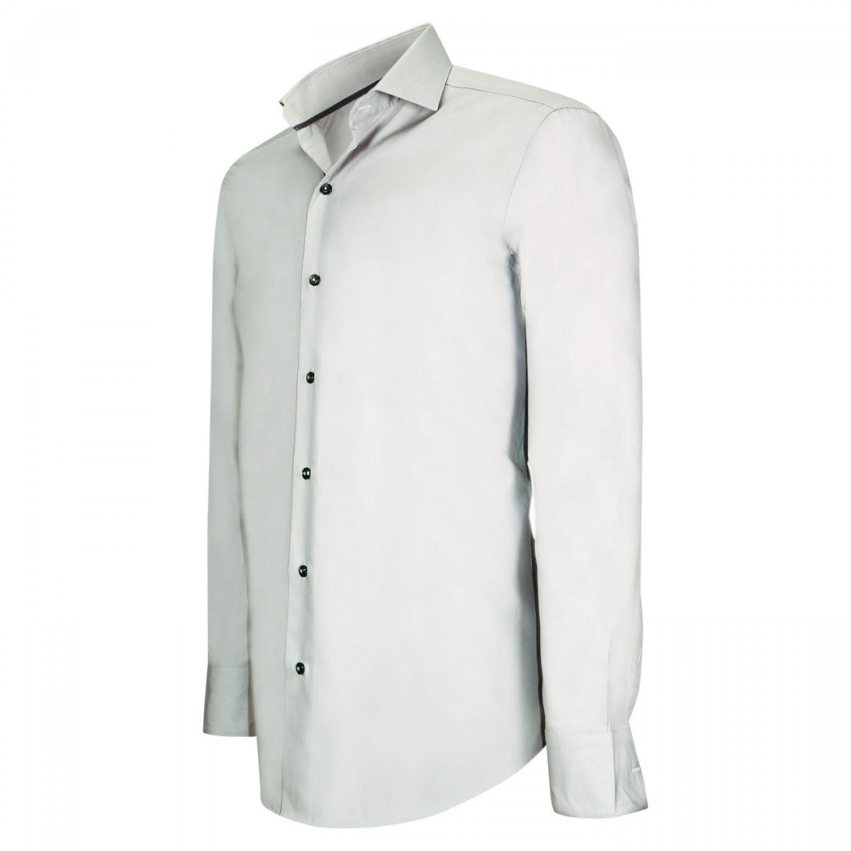 Chemise en popeline gris