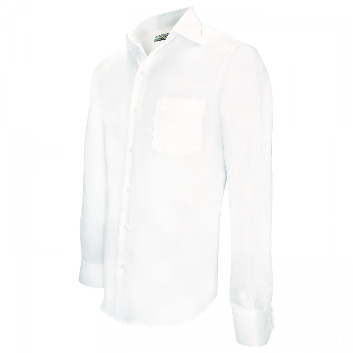 Chemise en popeline blanc pur