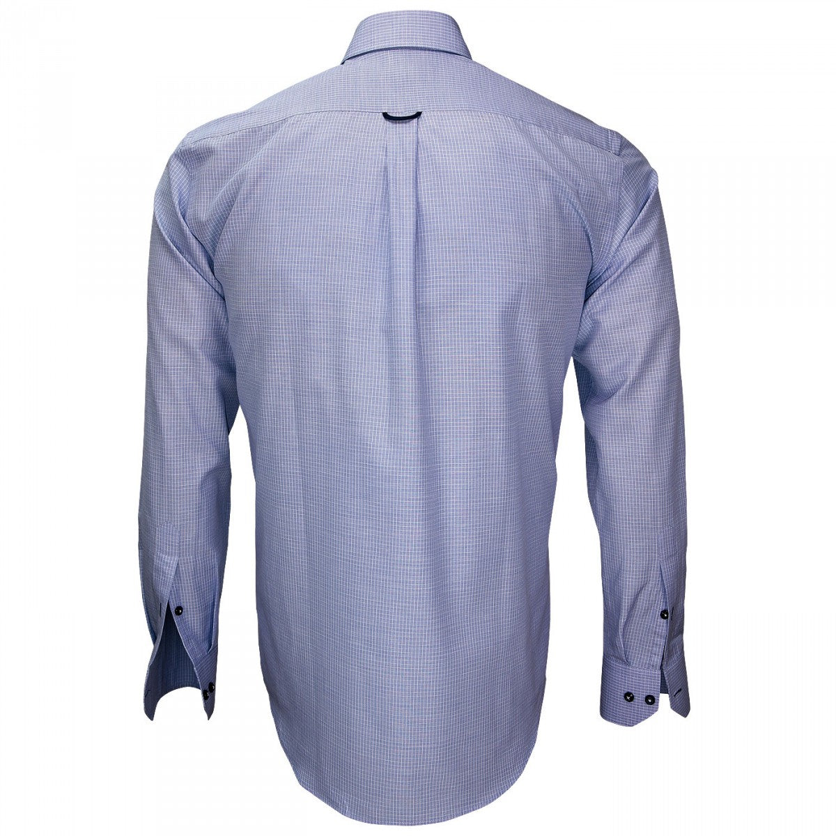 Chemise fil à filOTTAVIANO Emporio balzani J9EB1 bleu blanc