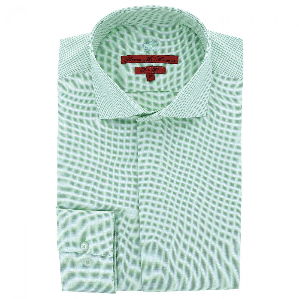 Chemise gorge cachée tissu armuré CLASSGREEN-AA8AM1 vert