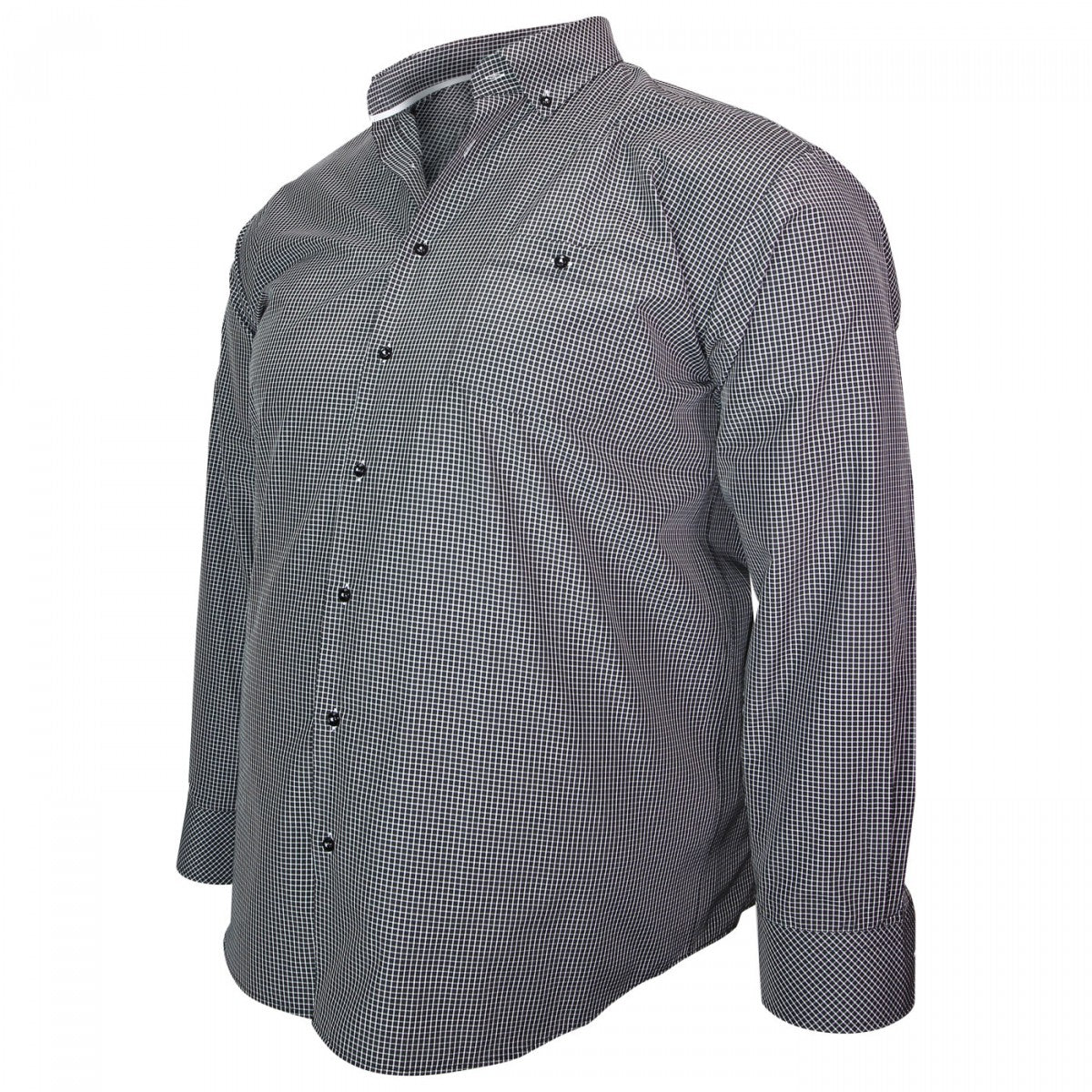 Chemise à carreaux noir