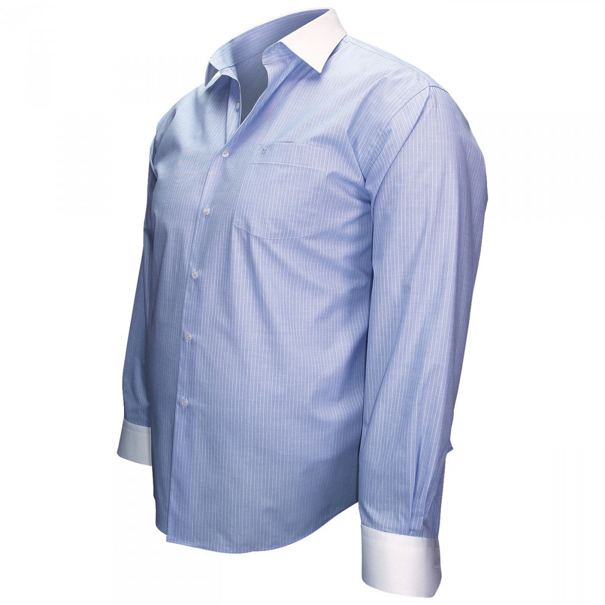 Chemise à col blancBUSINESS Doublissimo GT-J3DB3 bleu