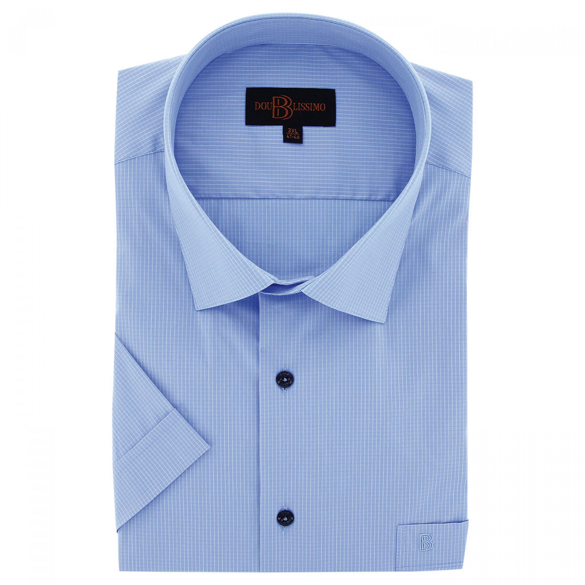 Chemisette forte taille à motifs sublimo-aa3dbmc3 bleu
