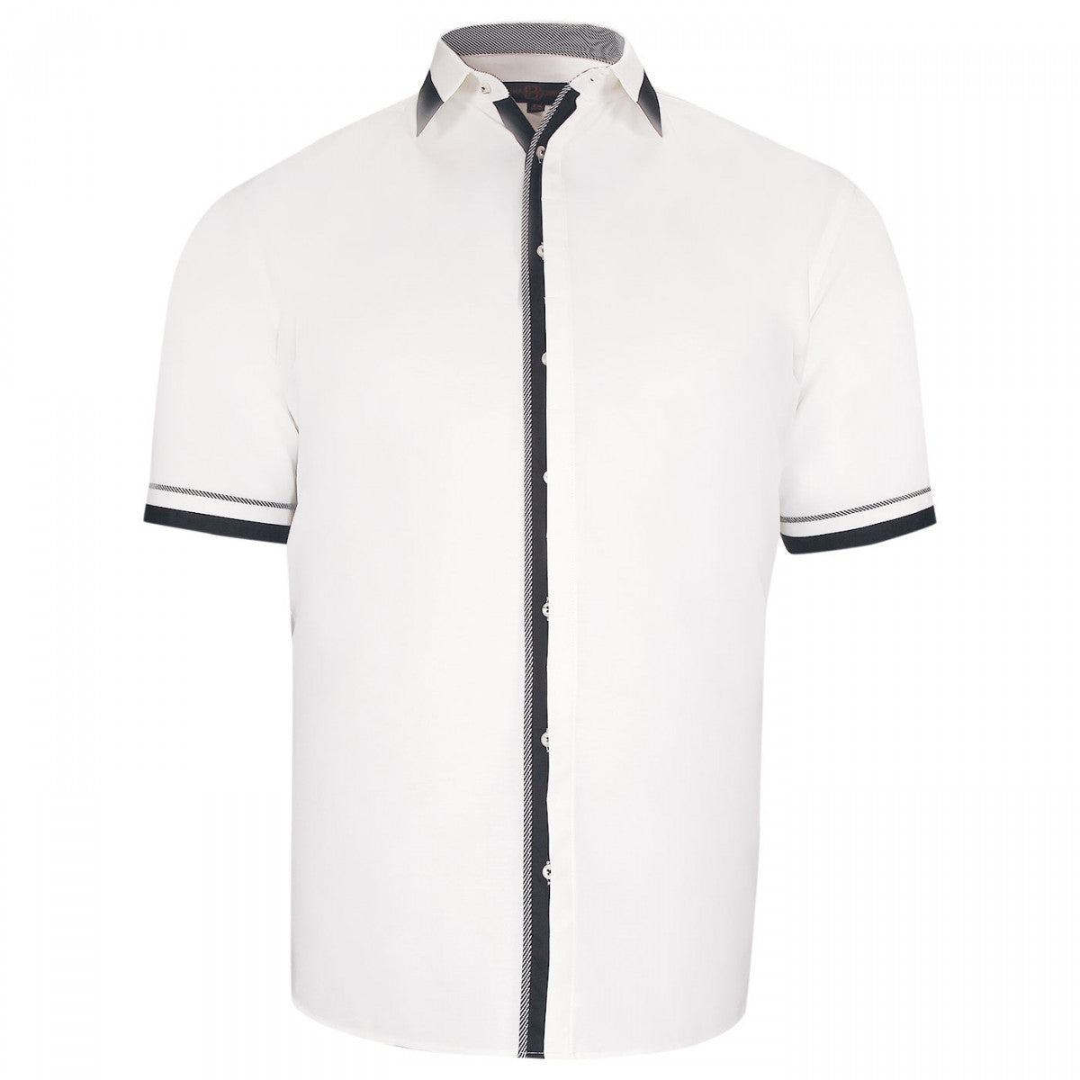 Chemisette forte taille AD5DBMC2 blanc noir