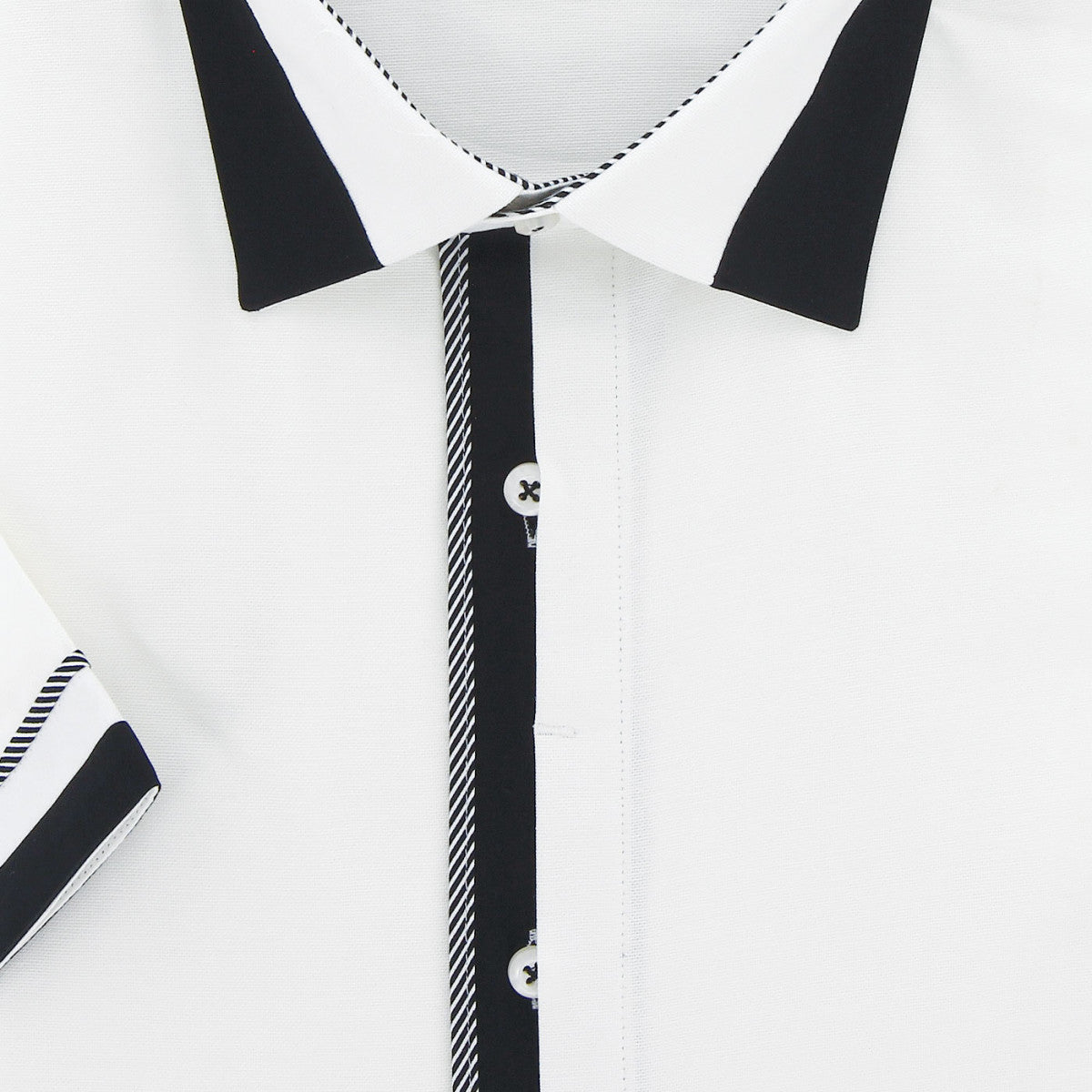 Chemisette forte taille AD5DBMC2 blanc noir