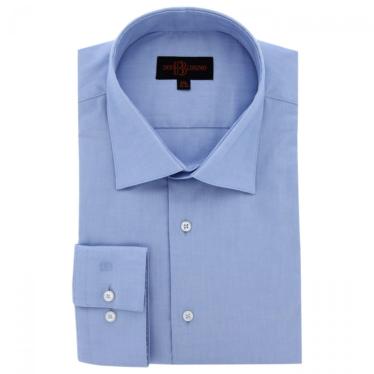 Chemise forte taille tissus premium AD1DB3 bleu