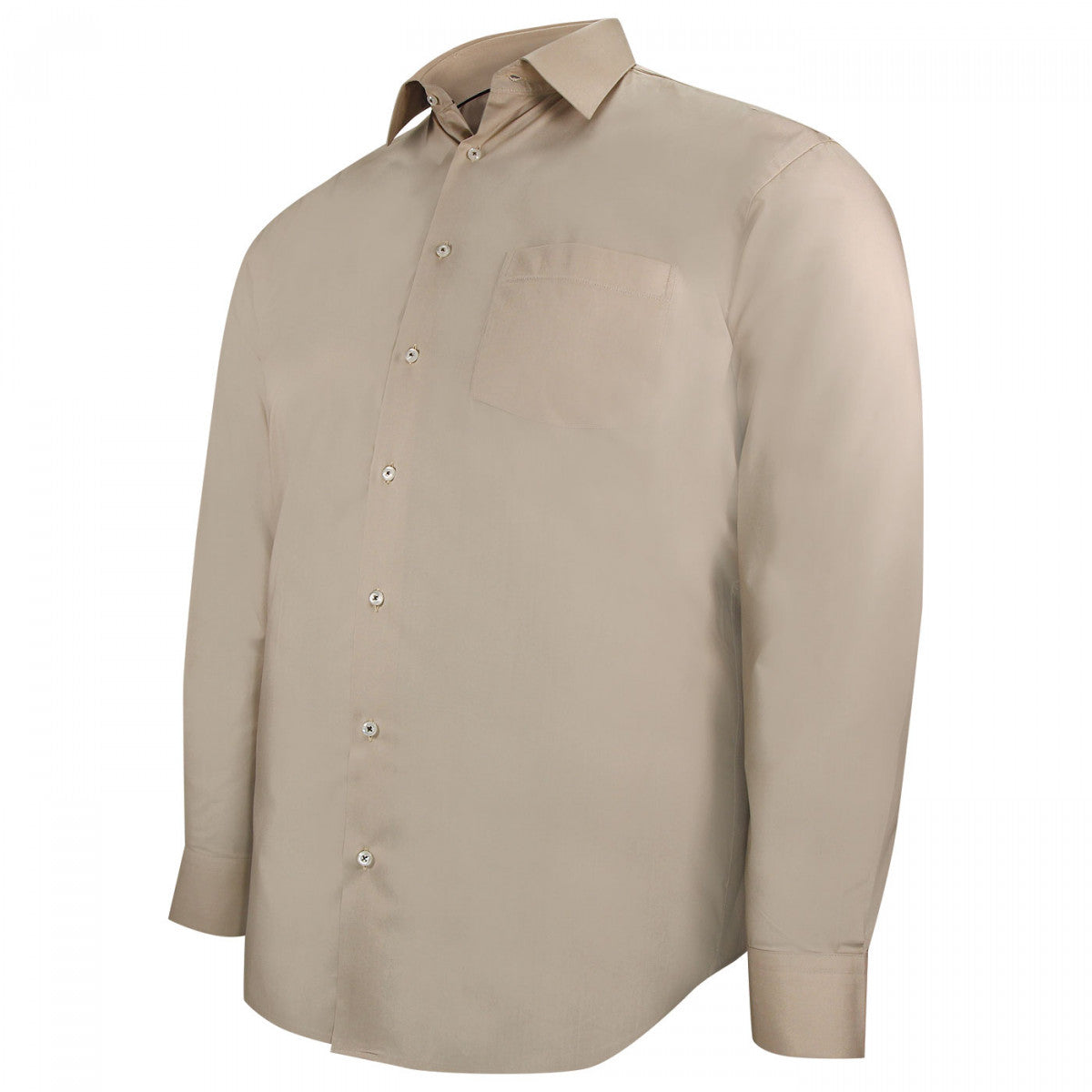 Chemise forte taille tissus premium AD5DB4 beige
