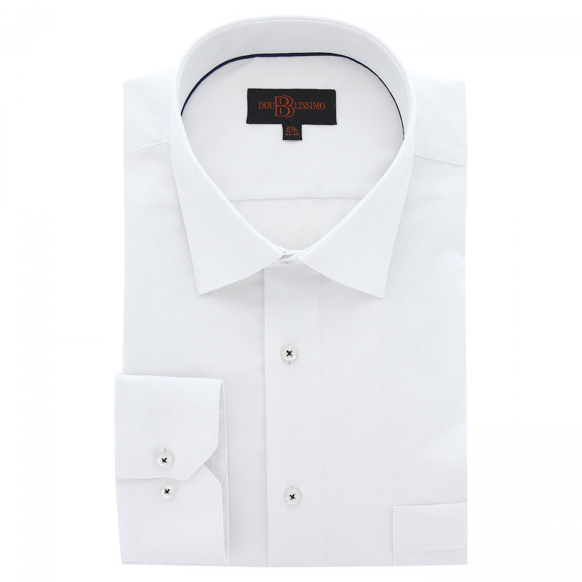 Chemise forte taille tissus premium AD5DB3 blanc
