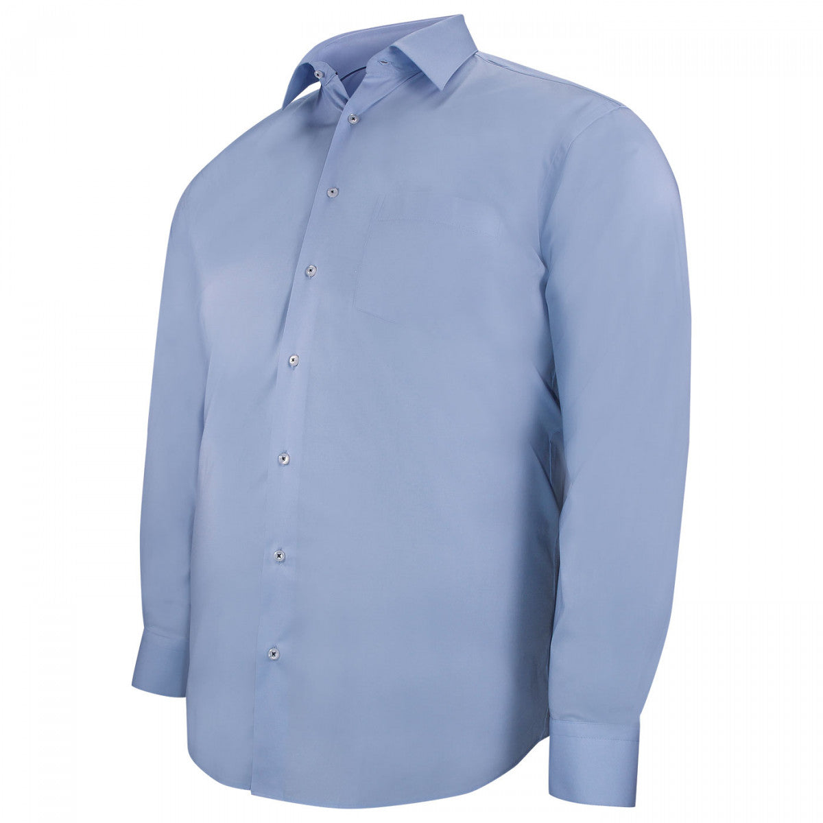 Chemise forte taille tissus premium AD5DB2 bleu