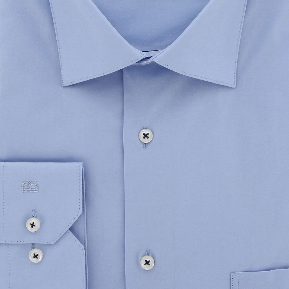 Chemise forte taille tissus premium AD5DB2 bleu