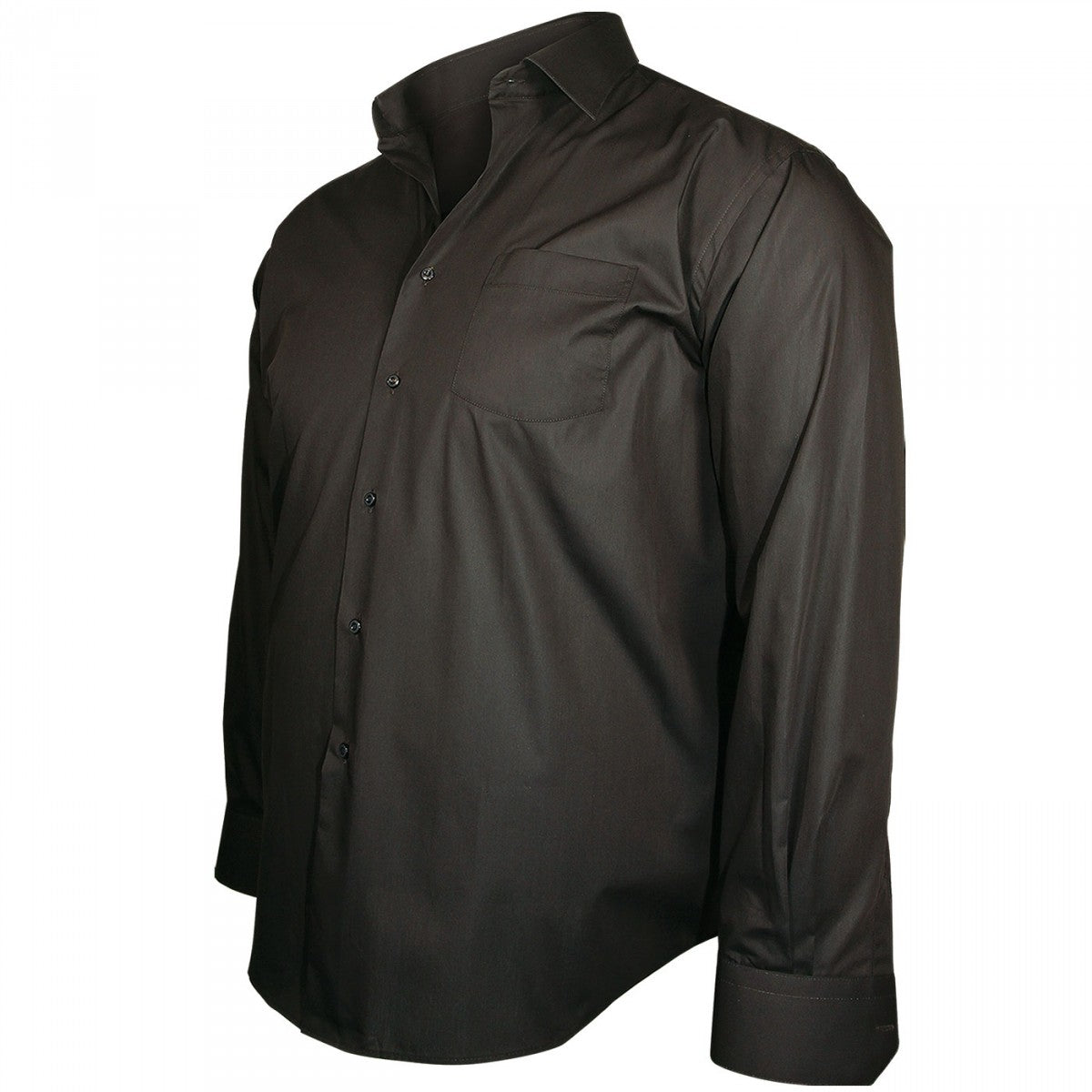 Chemise en popeline TRENDY Doublissimo GT-E11DB5 marron