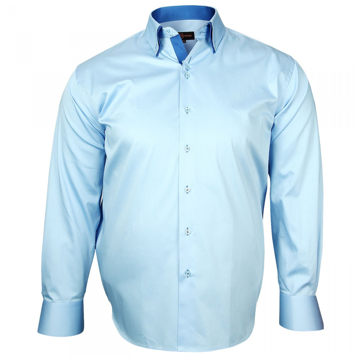 Chemise Original Penguin Heritage Homme – Coupe Mince – Bleu Caraïbes – Boutonnée – XXL